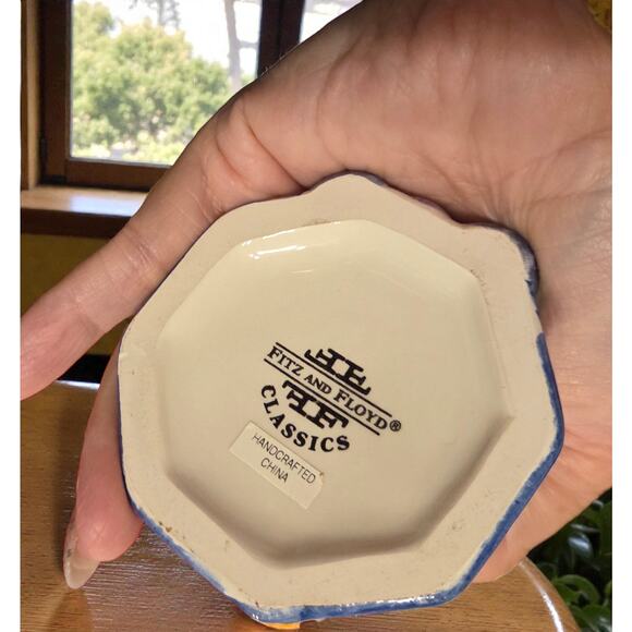 Fitz and Floyd Classics Ambrosia Collection Bowl and Bud Vase Set Vintage EUC - Picture 6 of 8